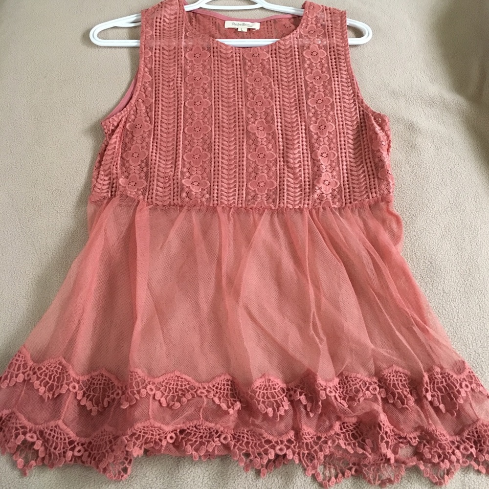 Lace tank top